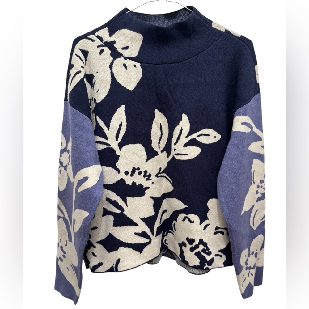 Maeve Carys Floral Mockneck Sweater NWT - Picture 2 of 7